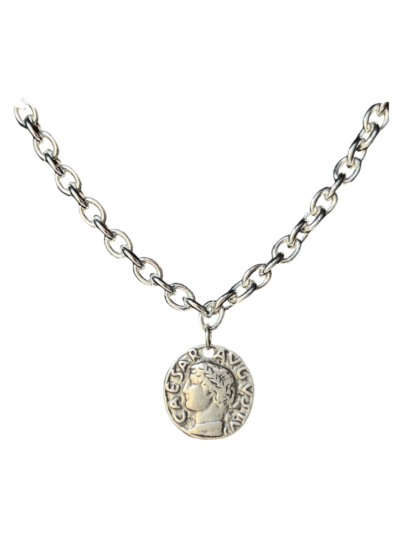 Caesar Coin Necklace